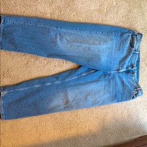 Blue high waisted mom jeans